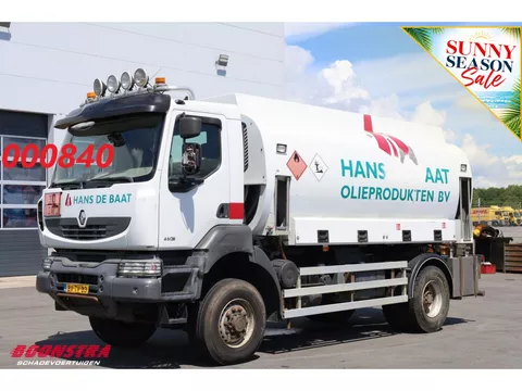 Renault Kerax 380.19 4X4 Manual 2x6400L Kraftstoff Blatt/Blatt Euro 5