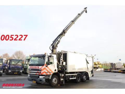 DAF CF Faun Variopress II Hiab 211 BW-3 HiPro Kran M&uuml;llwagen