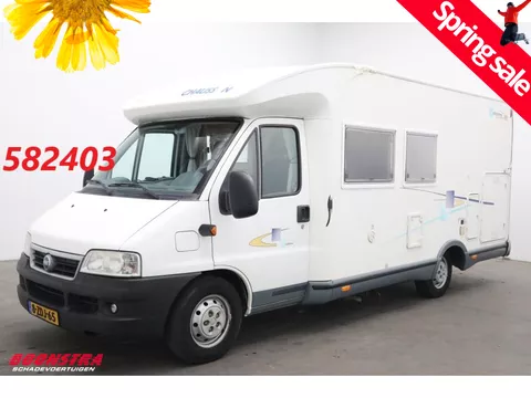 Fiat Ducato Chausson Trigano Welcome 75 2.8 JTD 125 PK Garage Solar Luifel Fietsendrager Airco Cruise AHK 158.510 km!
